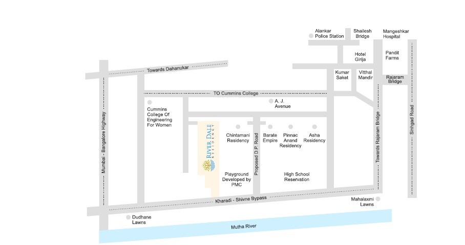 Pinnac River Dale Residency Location Image