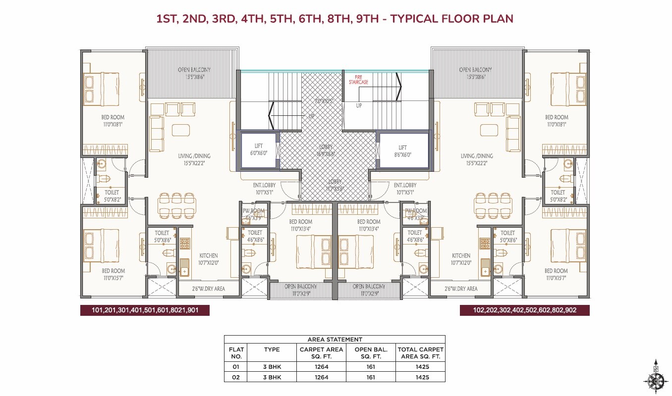 Platinum 17 East Floor Plans
