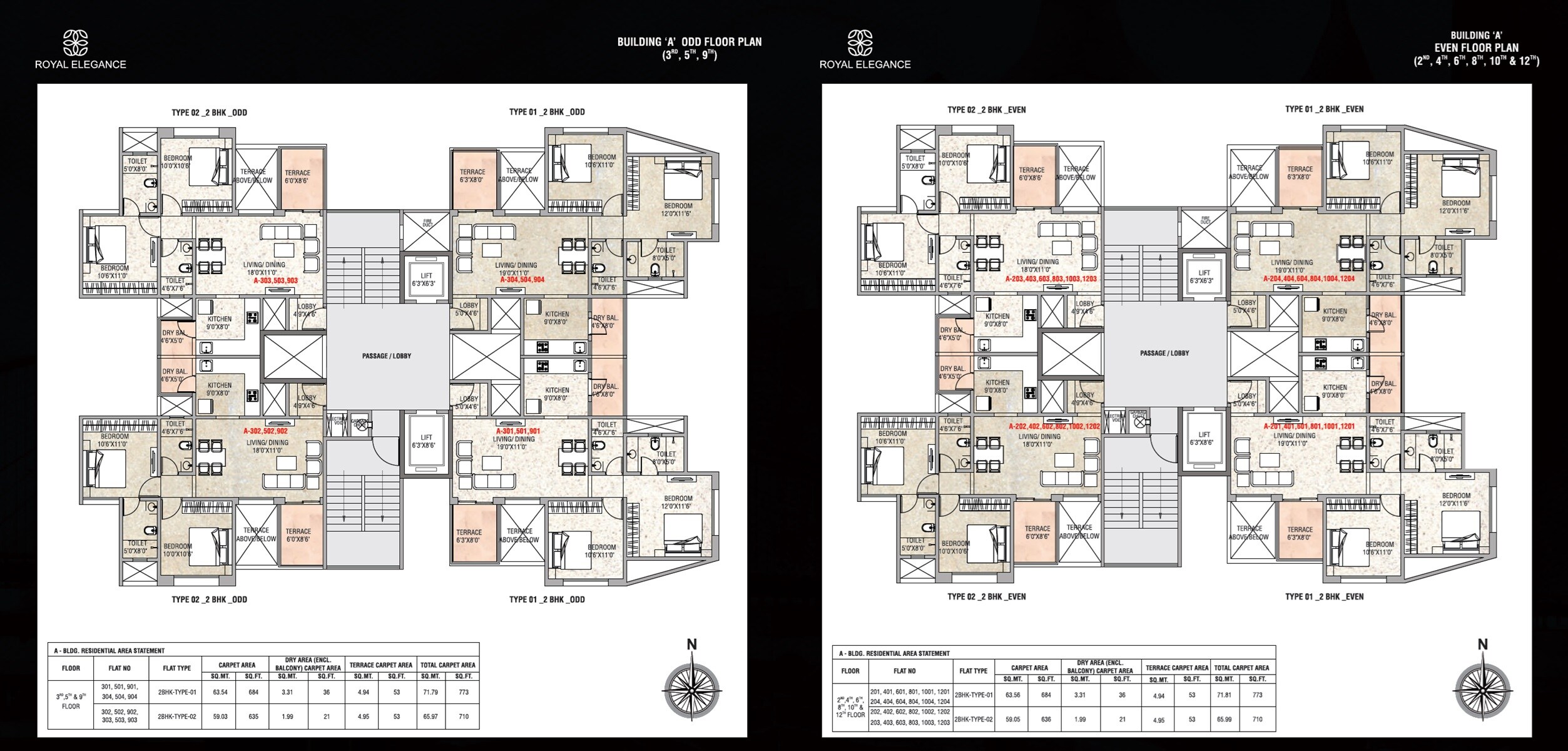 Prakash Royal Elegance Floor Plans