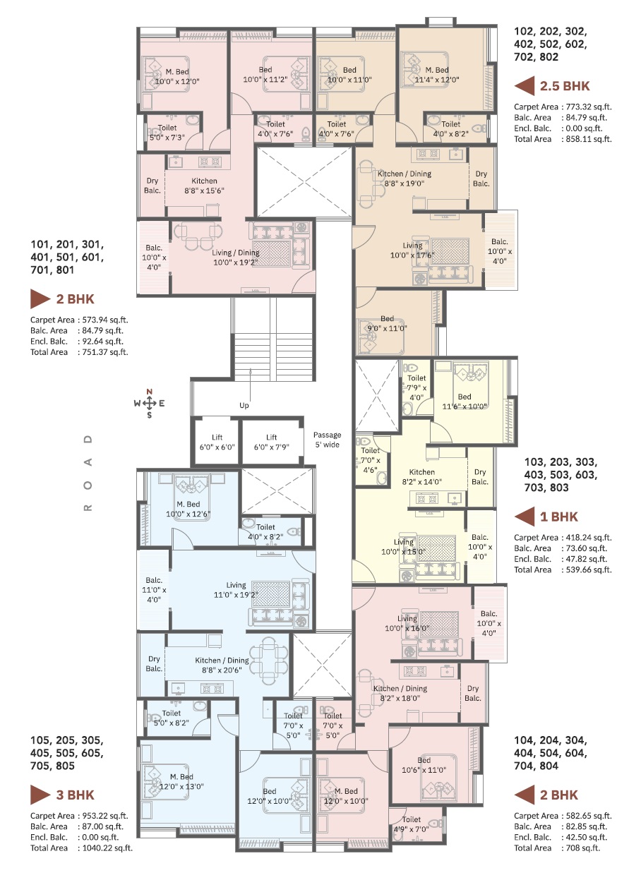 Prathmesh Daffodil Homes Floor Plans