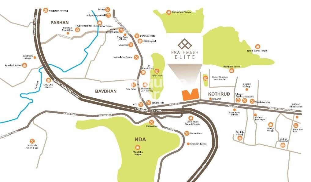 Prathmesh Elite Location Image