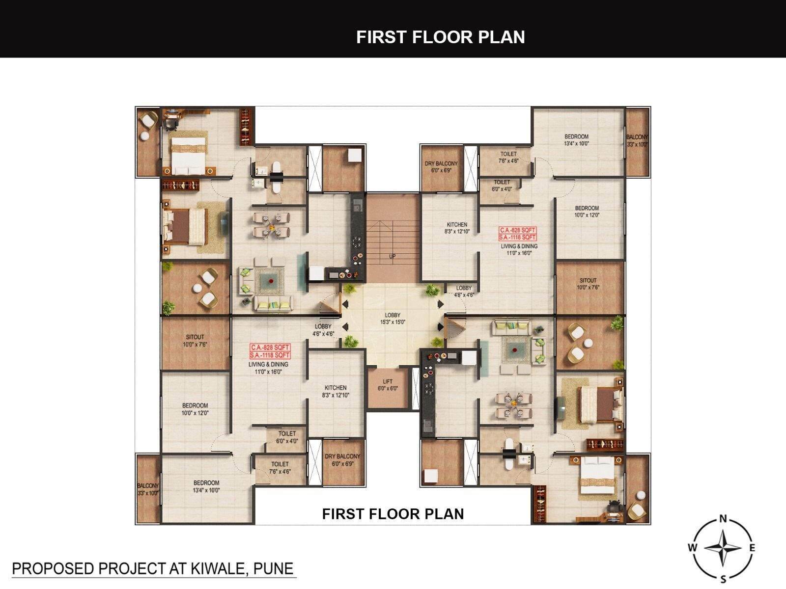 Pratideep Fortune Flora Floor Plans