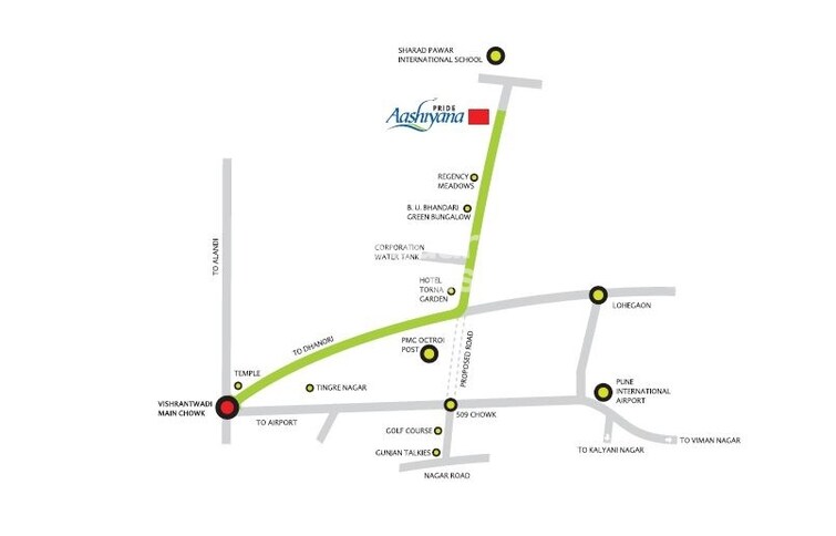 Pride Aashiyana Location Image