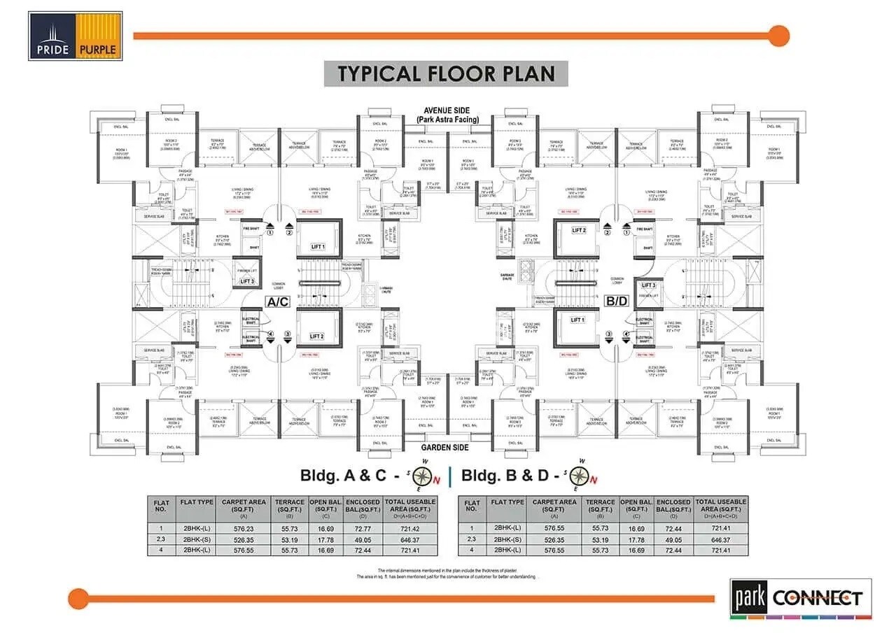 Pride Purple Park Connect Floor Plans
