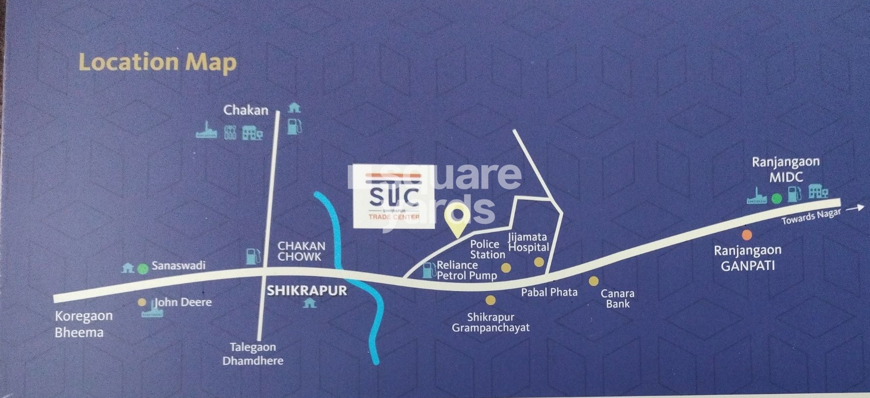 Pride Shikrapur Trade Centre Location Image