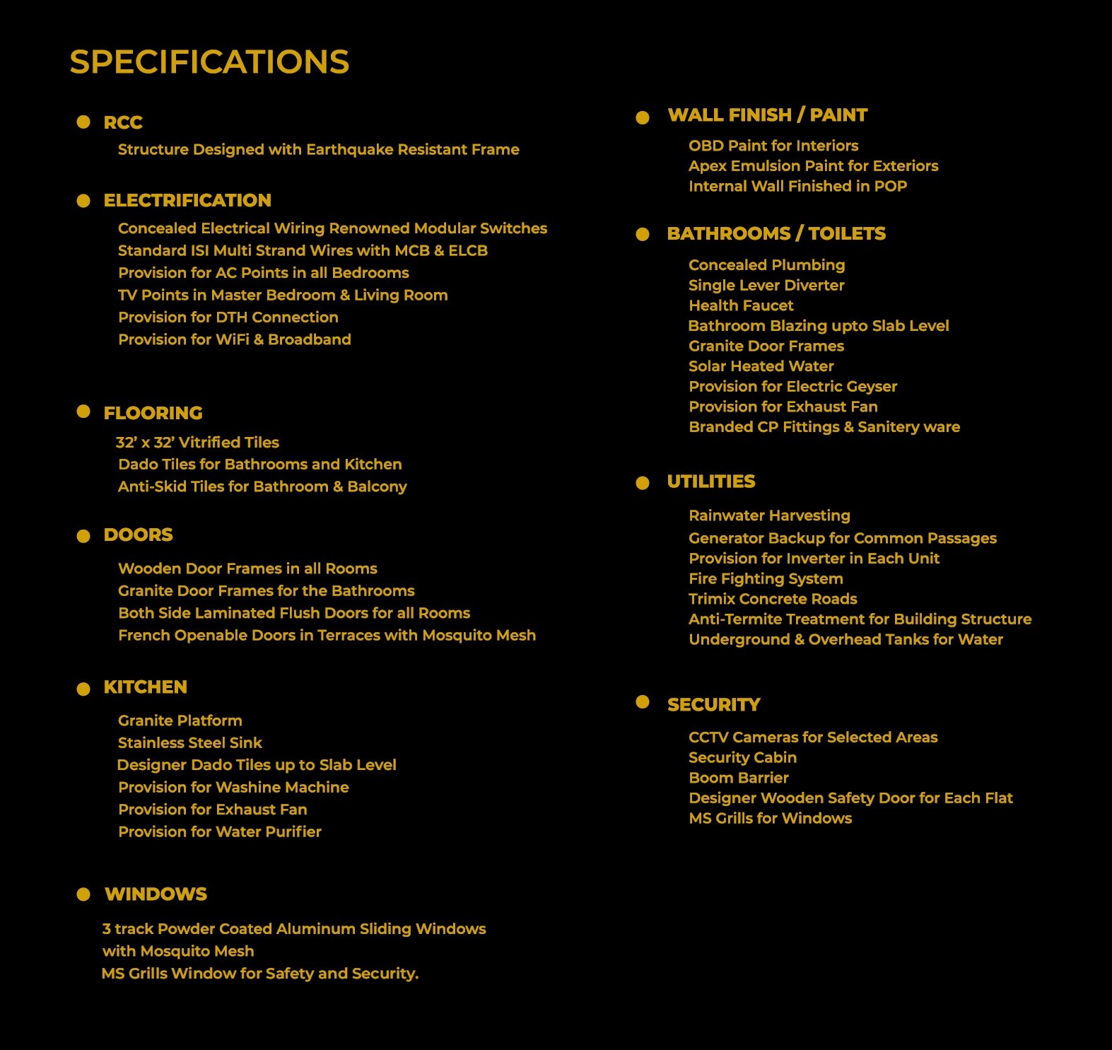 Pro Prime Nest Specification