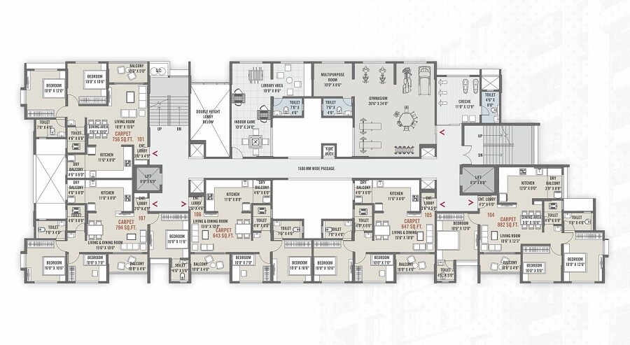 Pruthvi Misty Park Floor Plans 1