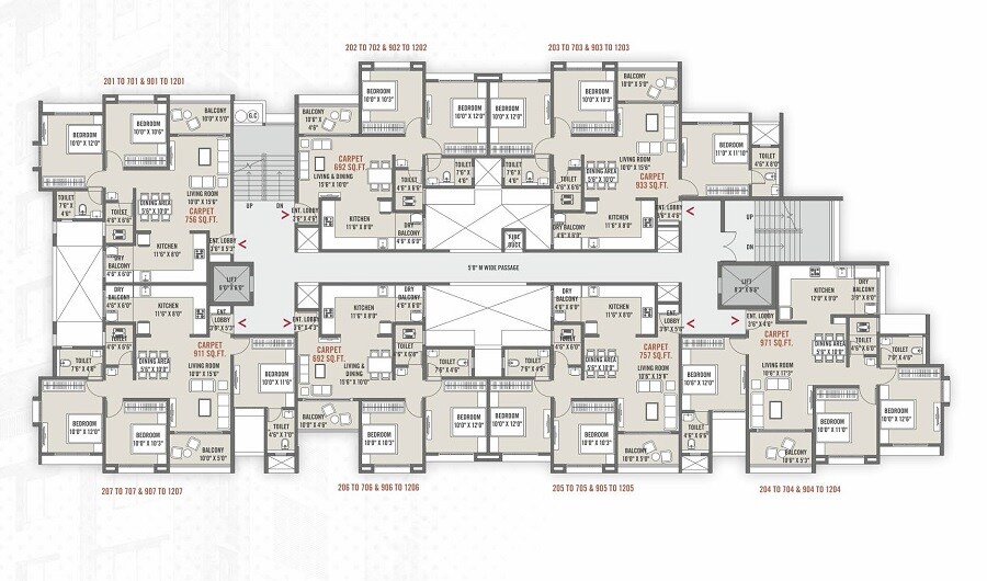 Pruthvi Misty Park Floor Plans 2