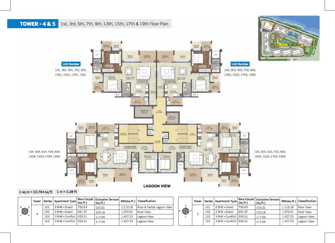 Purva Silversands Floor Plans 1