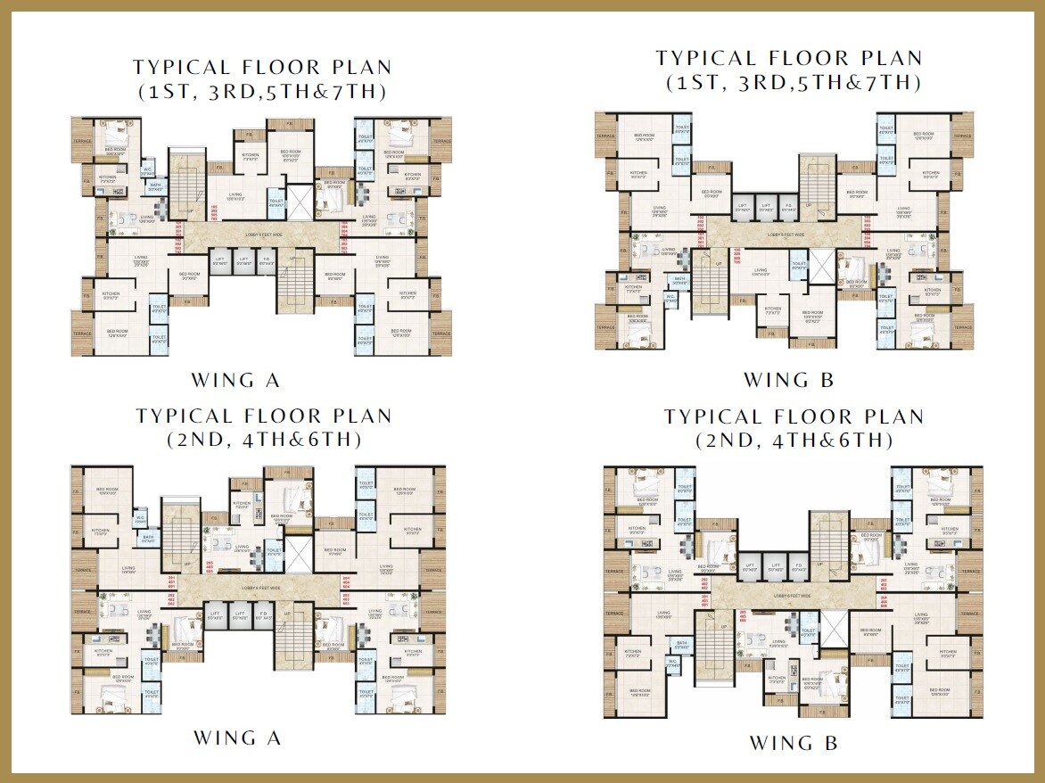 R Square Hridaan Heights Floor Plans 2