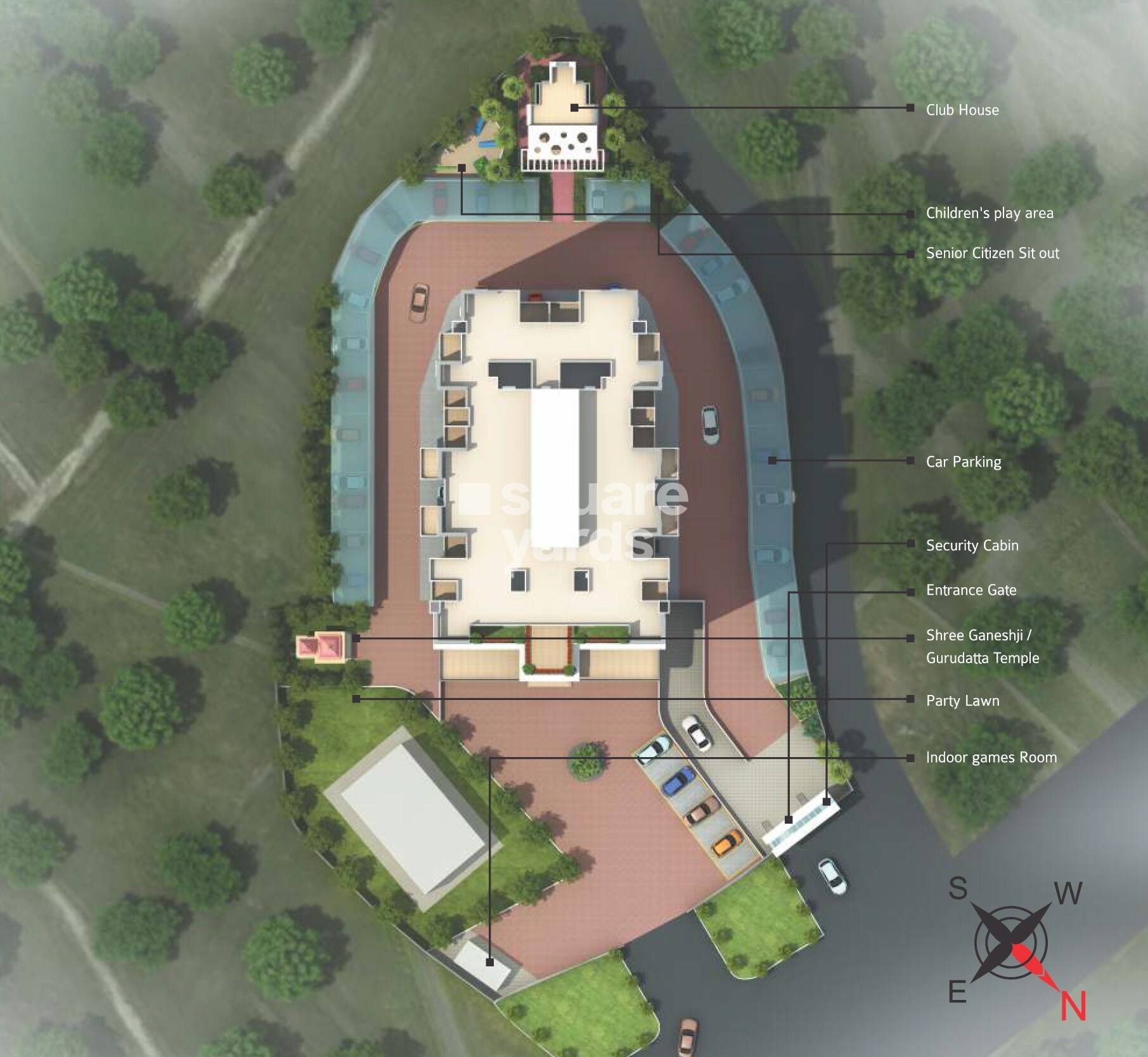 RA-Landmarks-Celebration_an aerial view of a large building with a blue sky