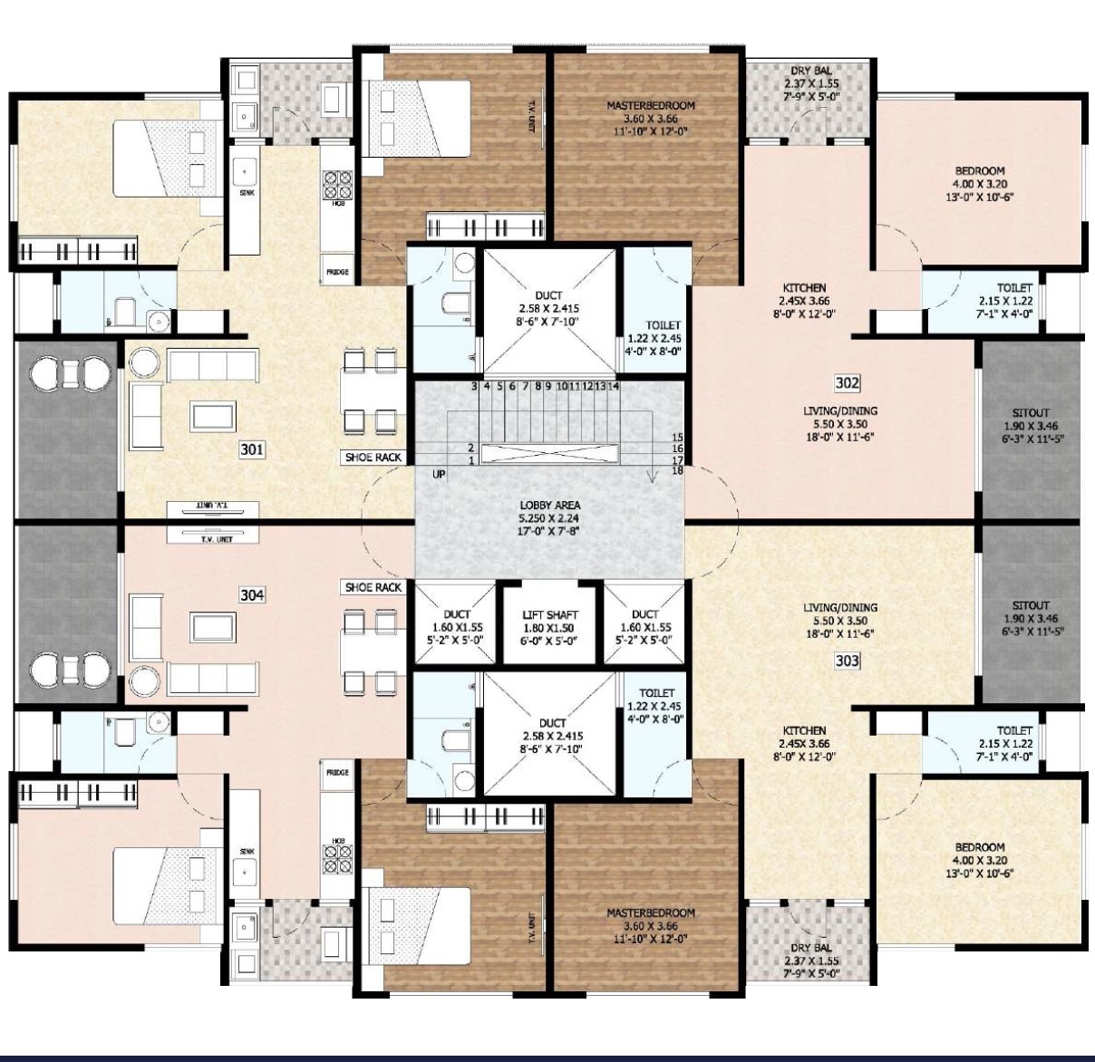 Radhika Sikandar Apartments Floor Plans