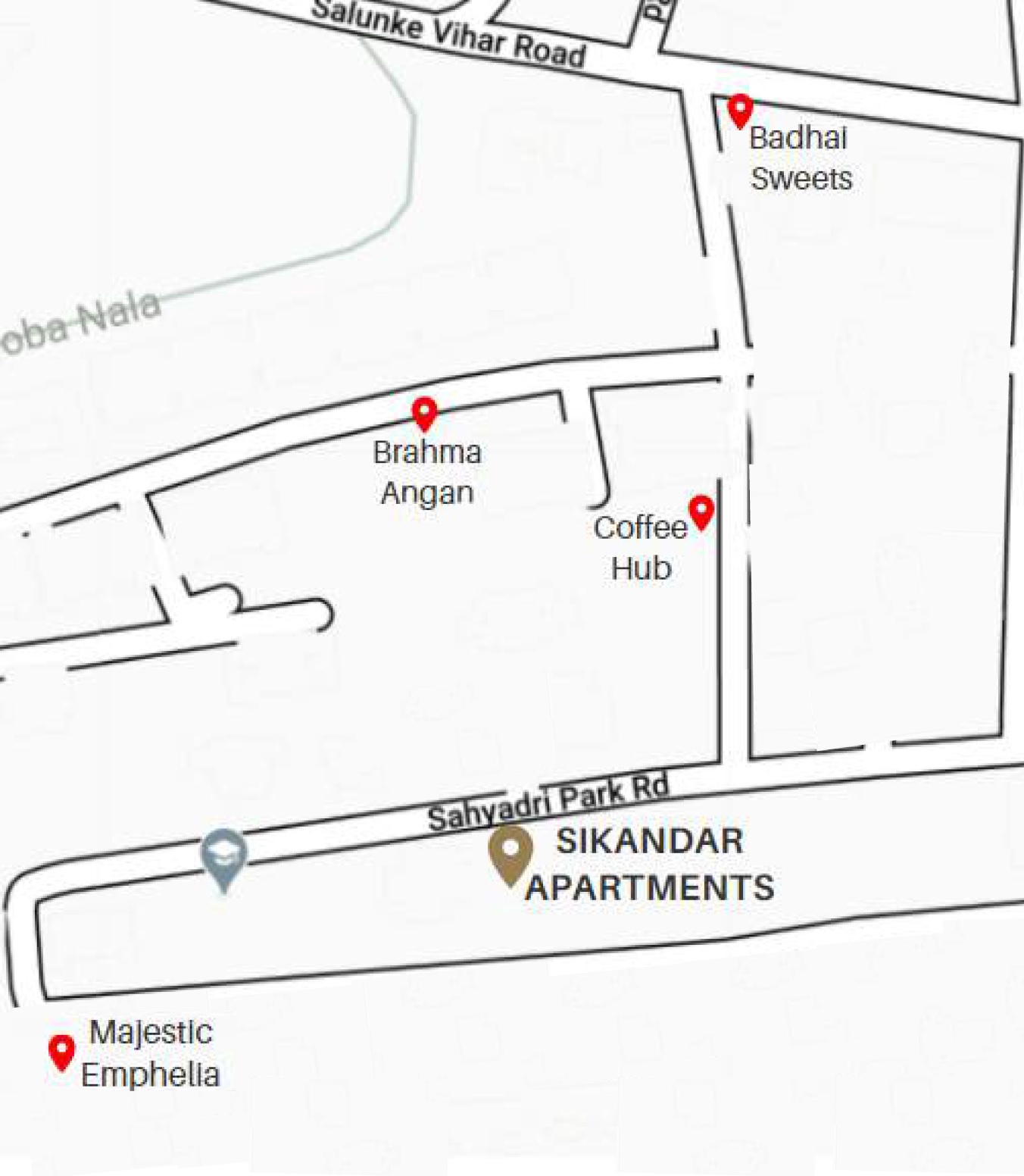 Radhika Sikandar Apartments Location Image