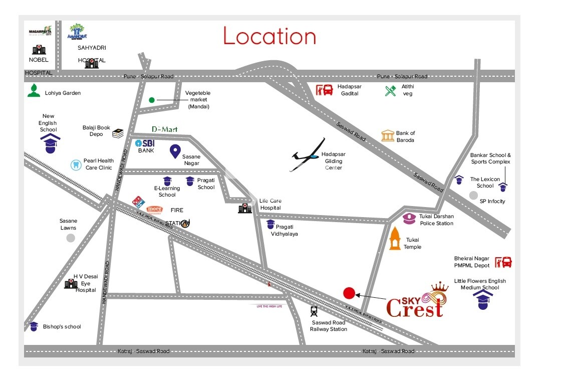 Rahul Sky Crest Location Image