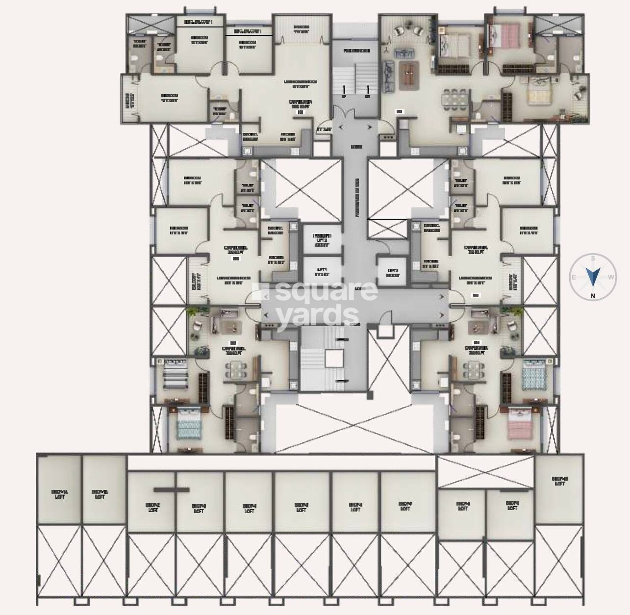Rainbow Sunrise Tower