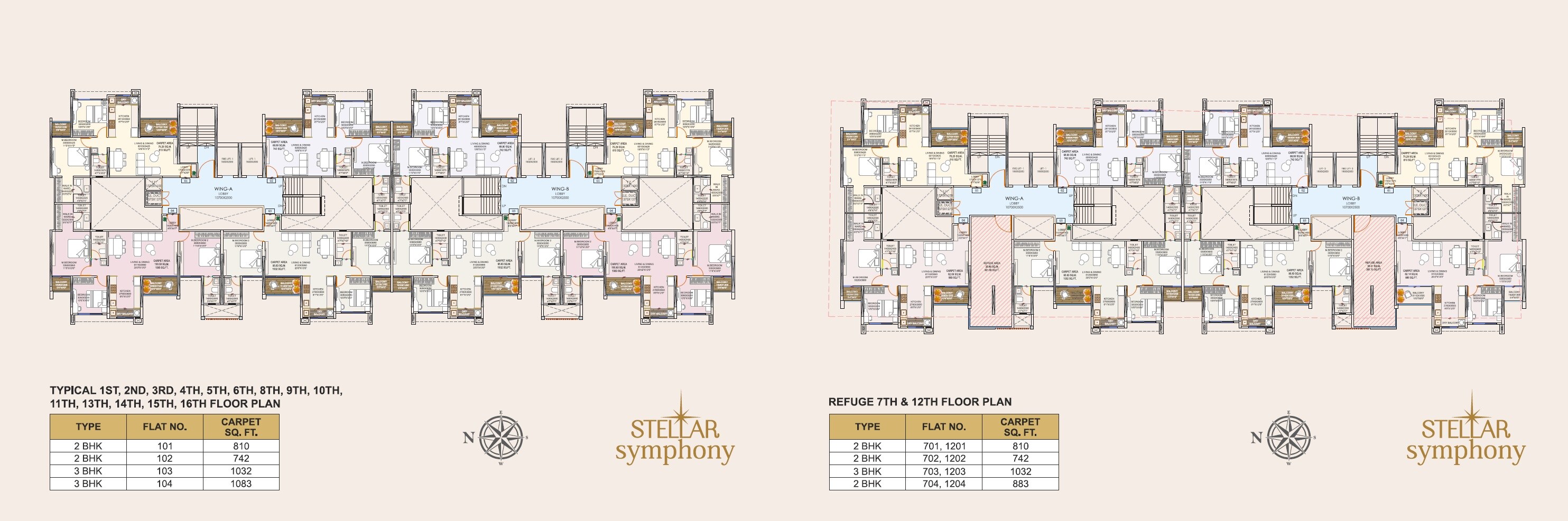 Rajluckxmi Stellar Symphony Floor Plans