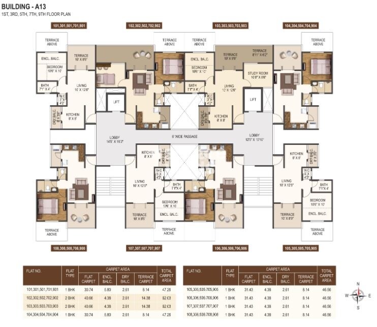 Ram Green Hive Plus A13 Floor Plans