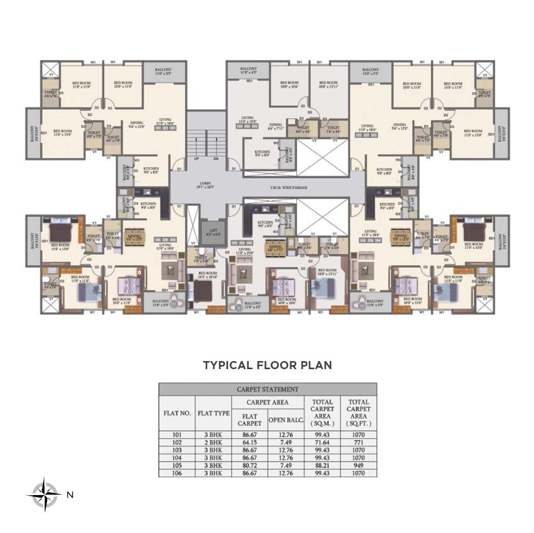 Ram India Foresta Floor Plans