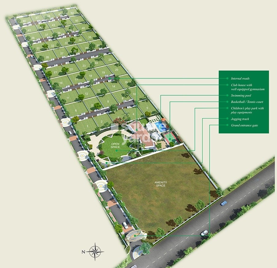 Ranjeet-Shree-Siddhivinayak-Srushti_an aerial view of a field with a large building