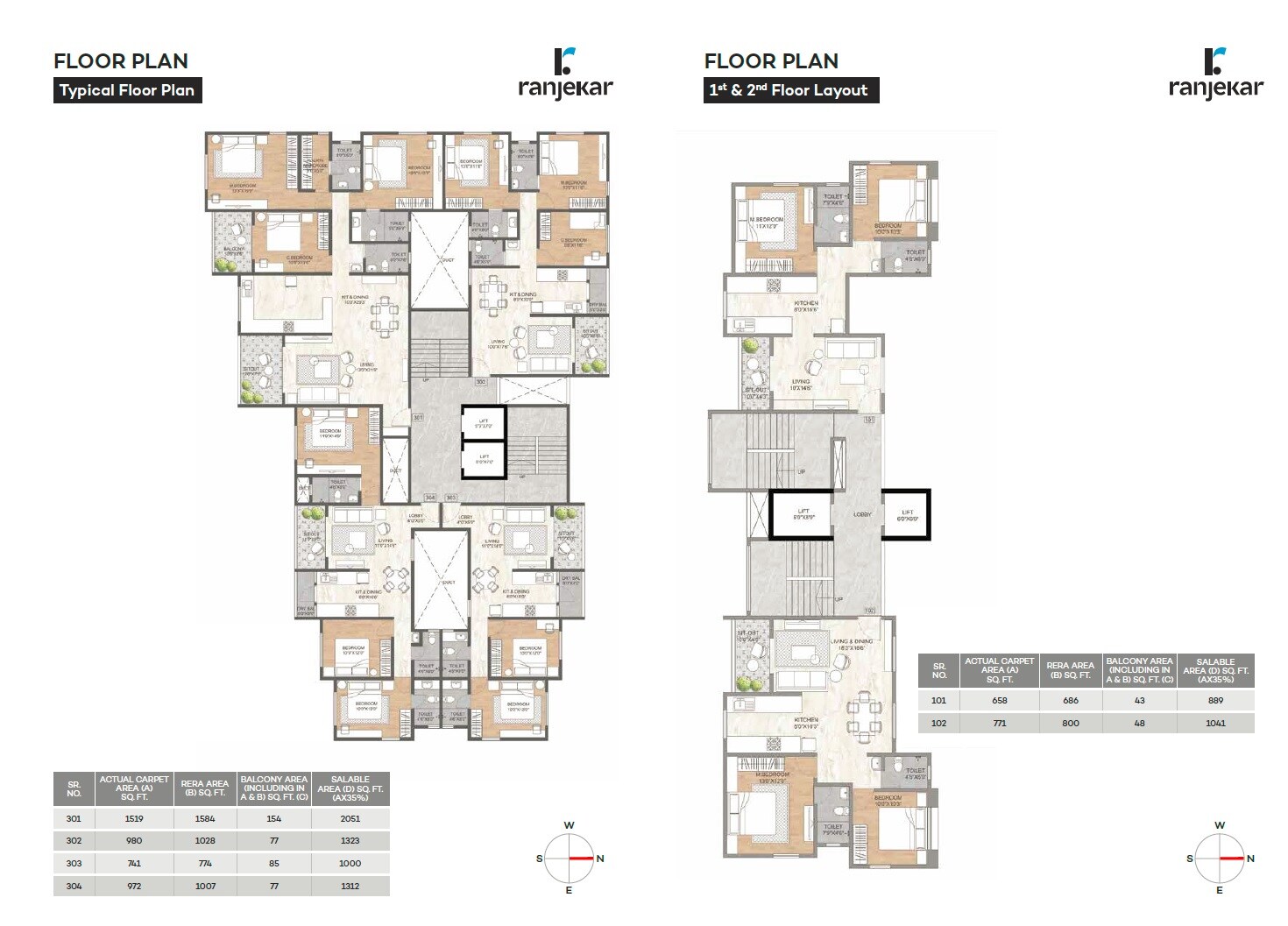 Ranjekar Tirth Floor Plans
