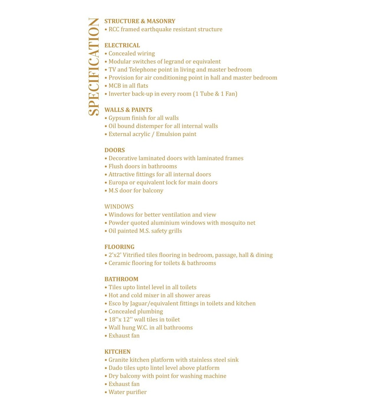 Ravinanda 37 Specification