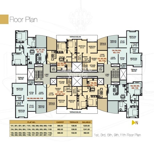 Riswadkar Prestige Gold Floor Plans 1