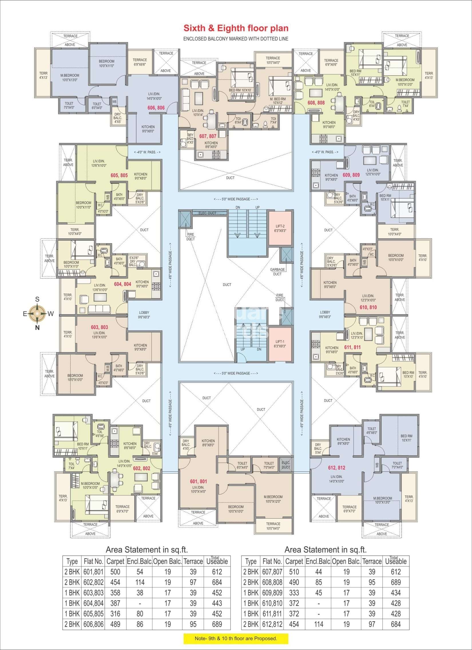 rk lunkad nisarg anand project floor plans5