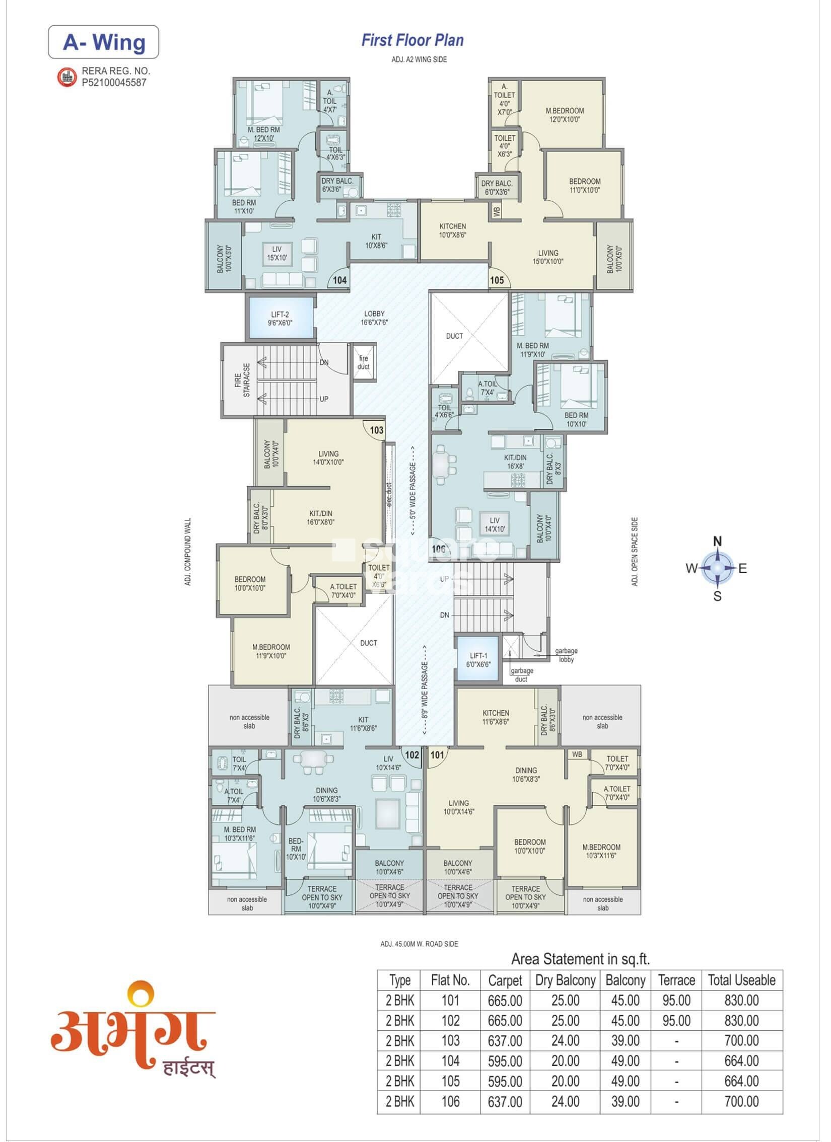 RKL Abhang Heights Floor Plans