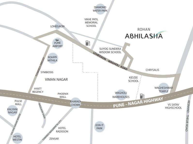 Rohan Abhilasha Building D Location Image