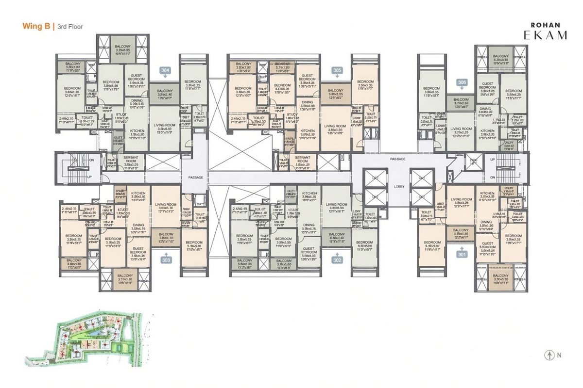 Rohan Ekam Floor Plans 1