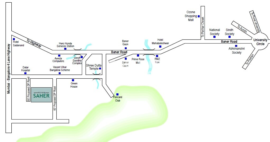 Rohan Seher Villa Location Image