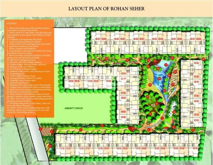 Rohan Seher Villa Master Plan Image