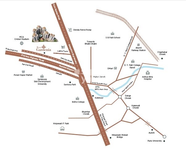 Rose Gardenia Location Image