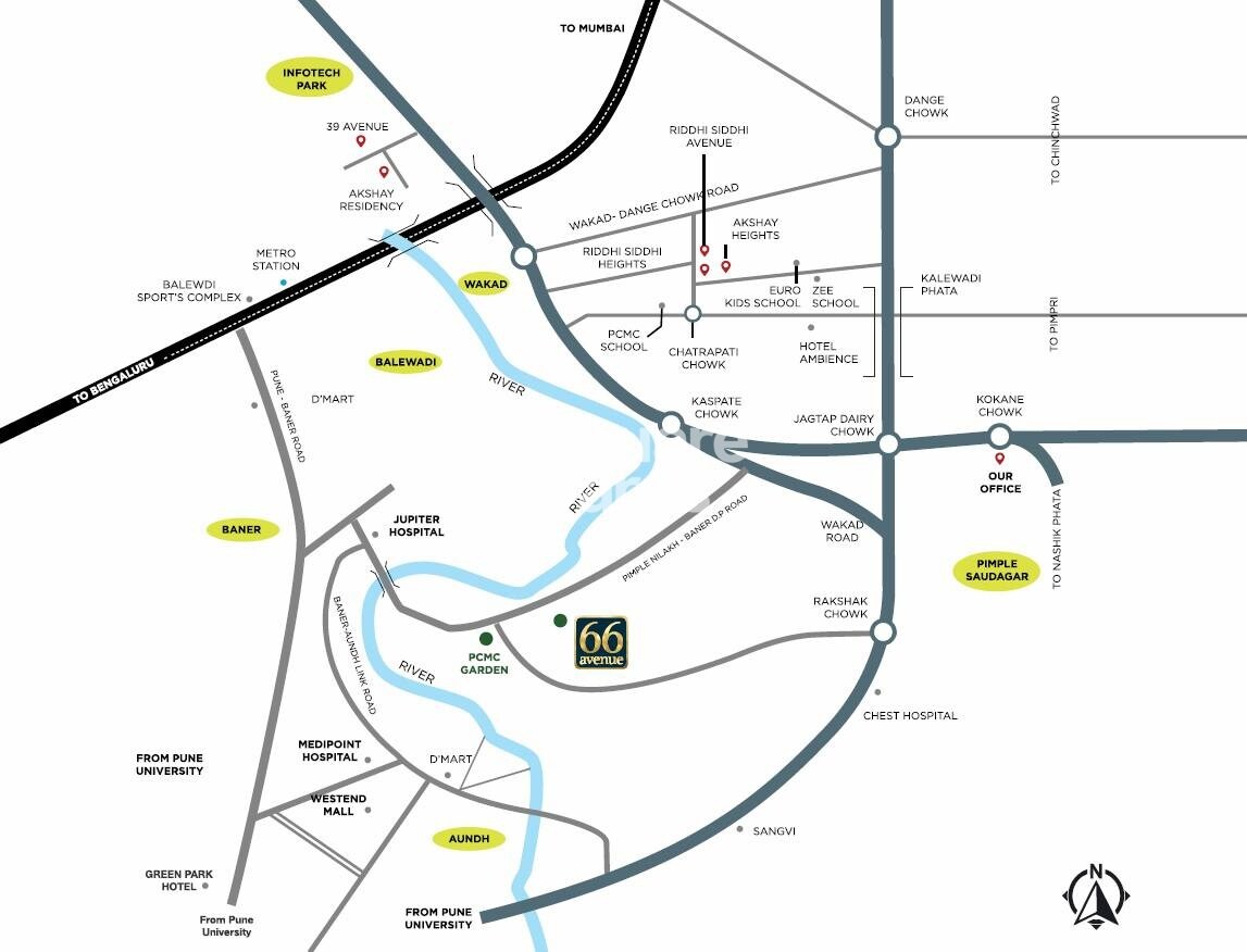 RR Lunkad 66 Avenue Location Image