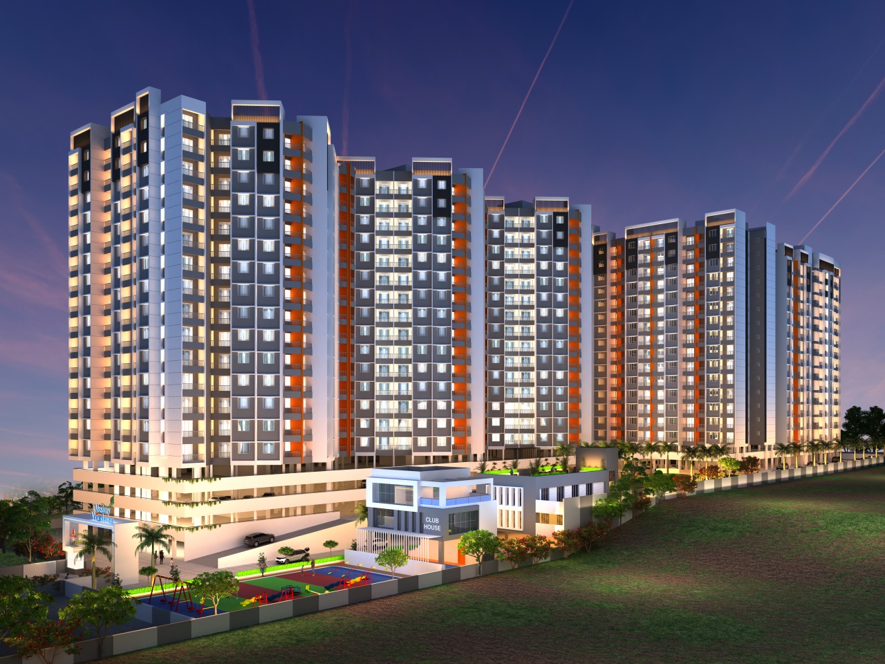 RR Lunkad Akshay Vrindavan Apartment Exteriors