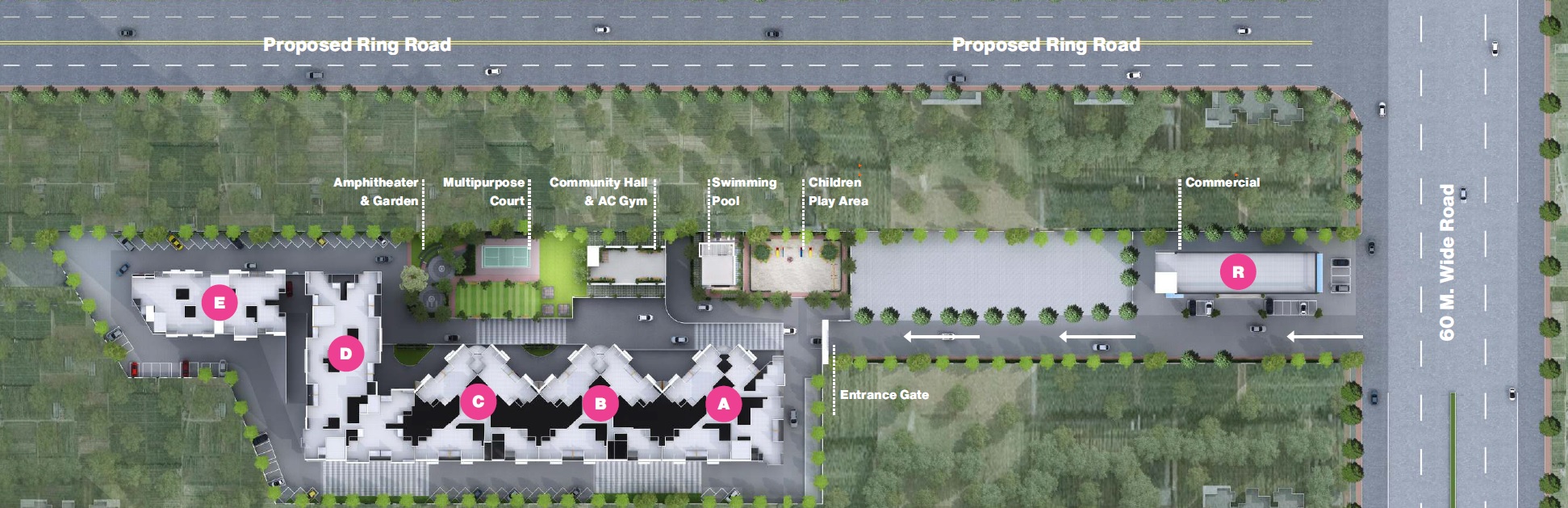 RR Lunkad Akshay Vrindavan Master Plan Image