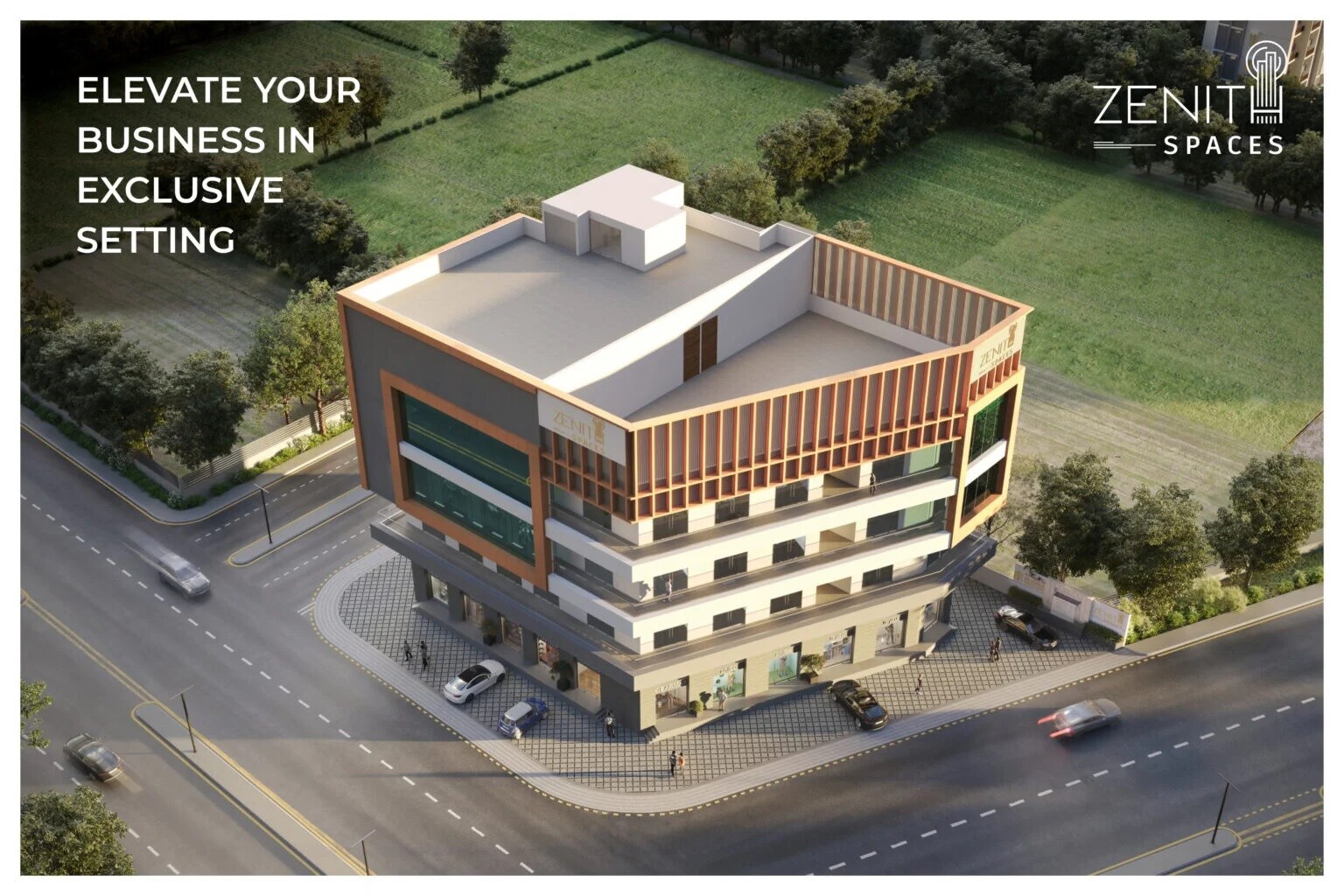 Rudra Zenith Spaces Tower View