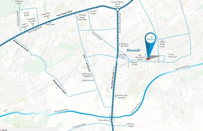 Saakaar Silvana Apartment Location Image