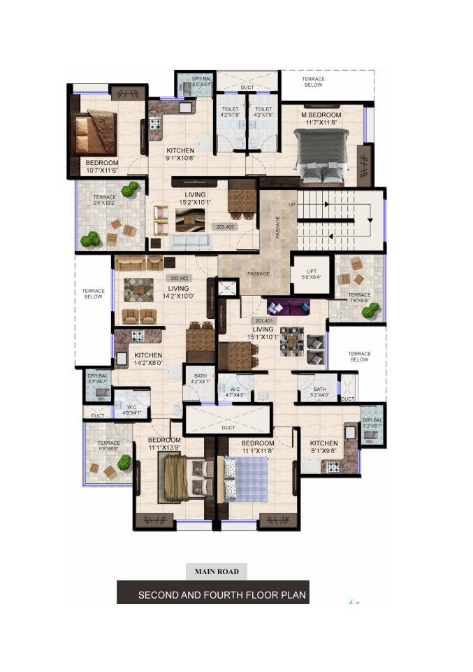Saanvi Vijayalakshmy Residency Floor Plans