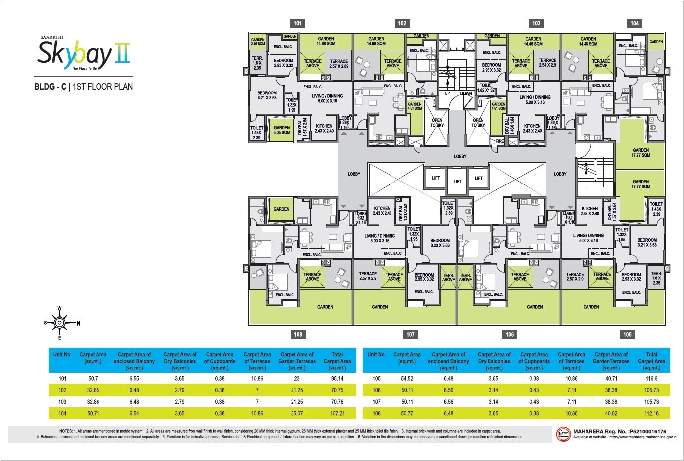 Saarrthi Skybay II Floor Plans 1