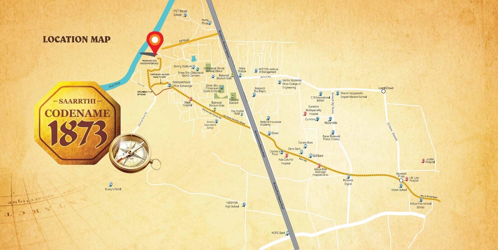 Saarrthi Skybay Location Image