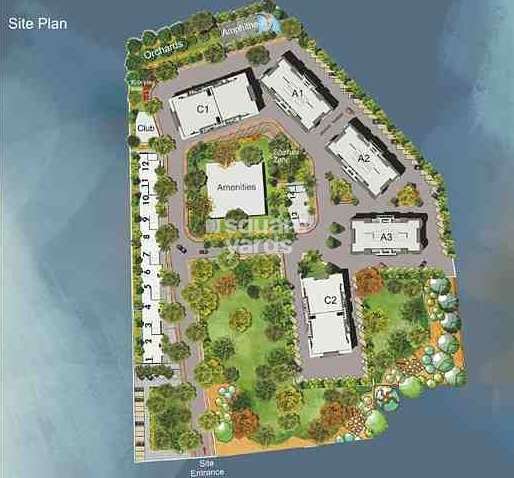 saga orchards and gardens villa project master plan image1
