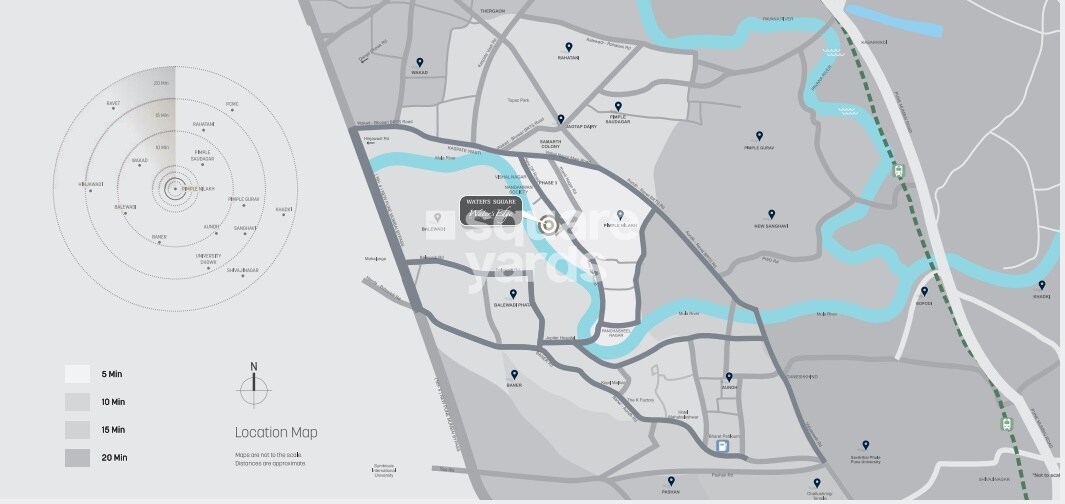 Sagar Waters Square Location Image