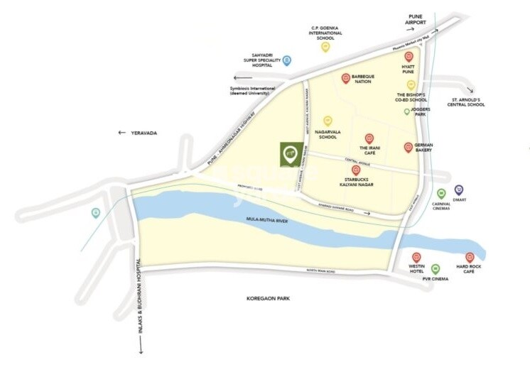 Sagitarius Bluegrass Residences Tower 1 Location Image