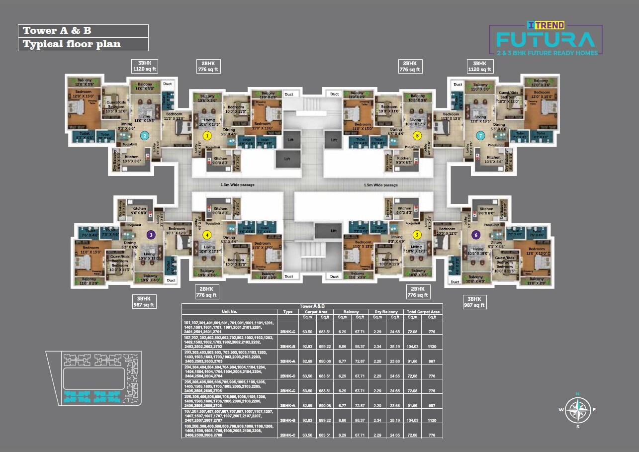 Saheel Itrend Baner NX Floor Plans 1