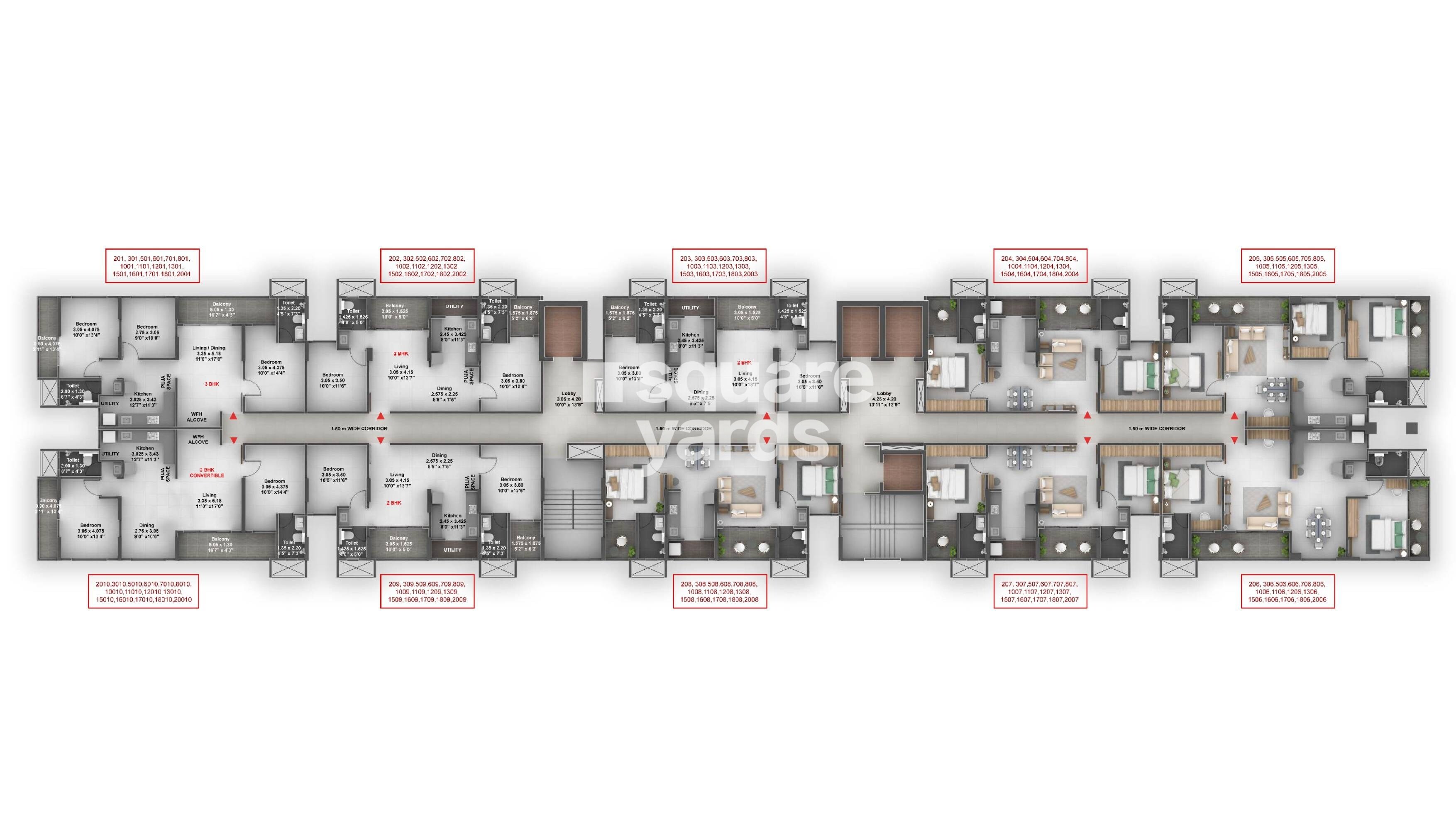 Saheel Itrend City Life Floor Plans 1