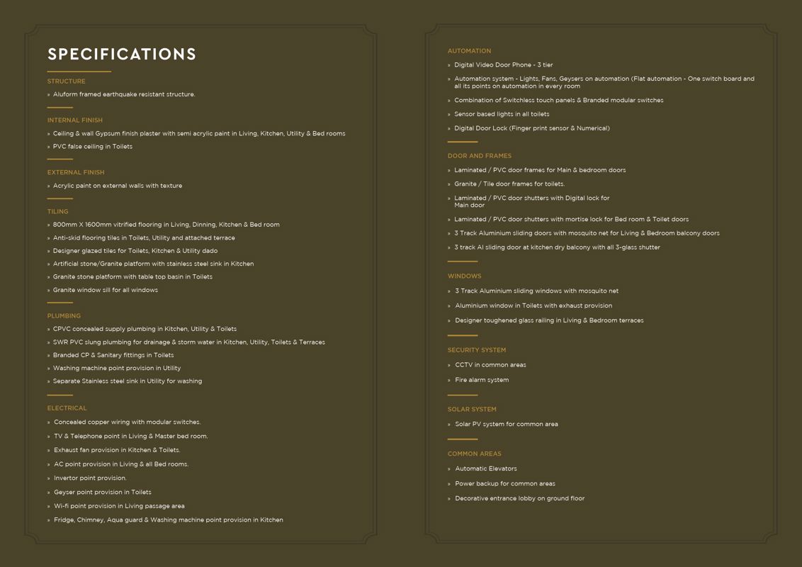 Saheel Luxton Specification
