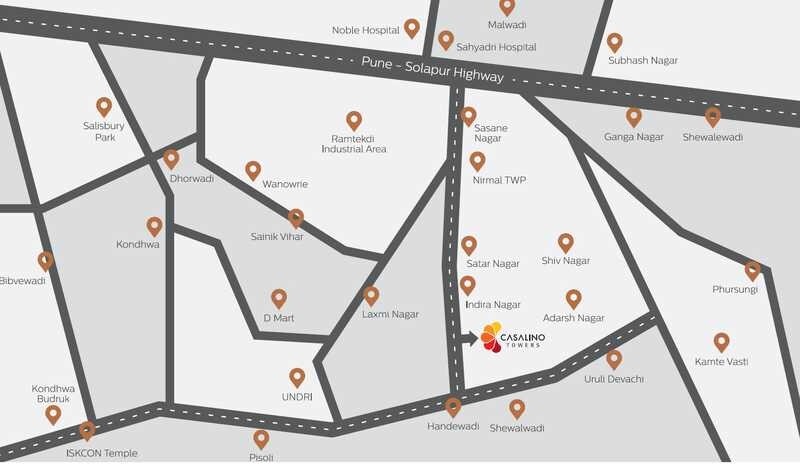 Sai Casalino Towers Location Image