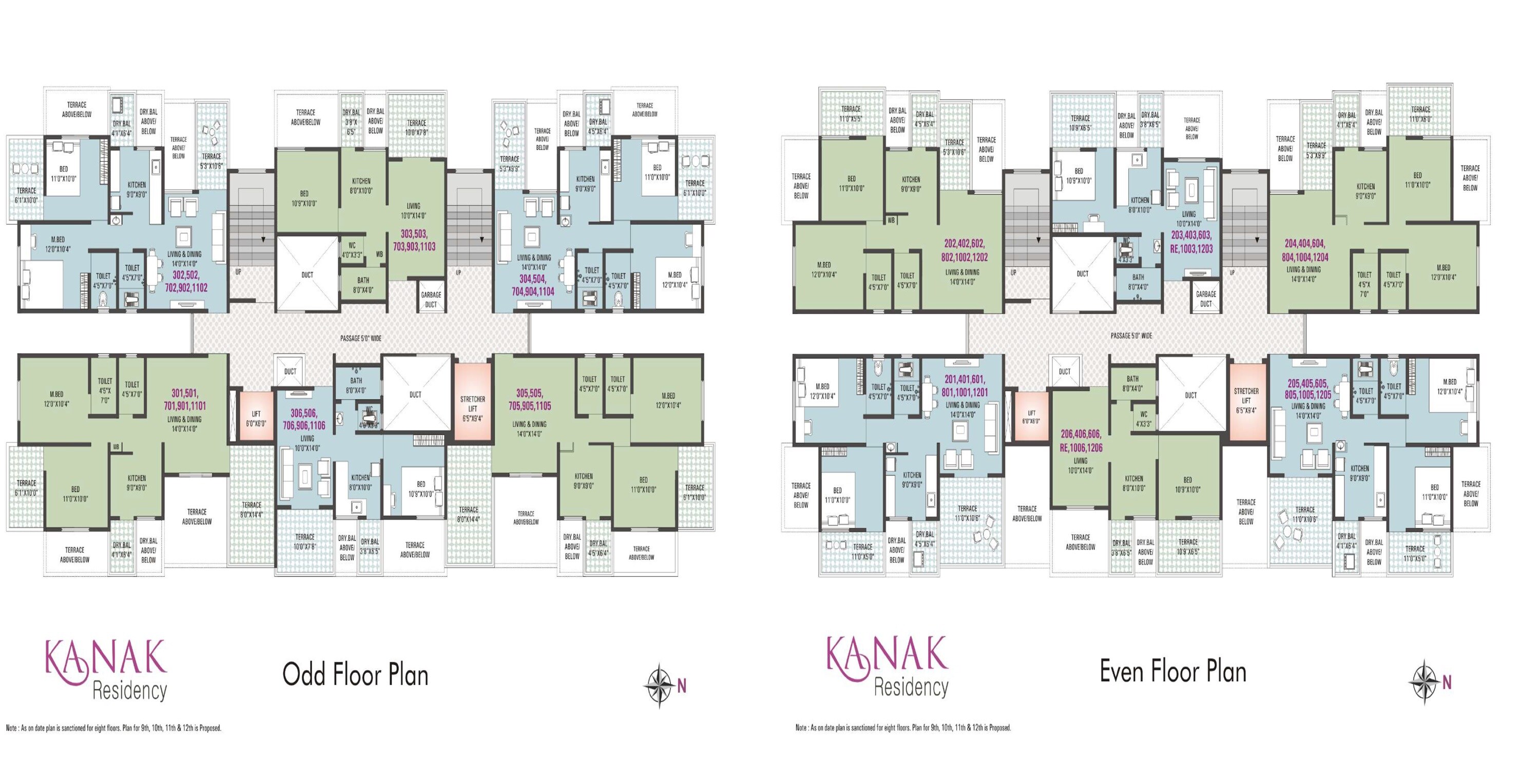 Sai Kanak Residency Floor Plans
