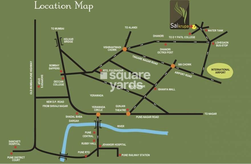 Sai Krupa Residency Lohegaon Location Image